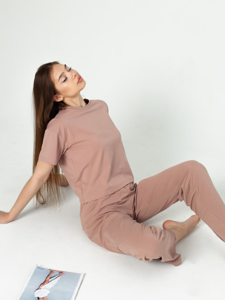 Костюм женский кулирка с брюками Костюм женский кулирка с брюками